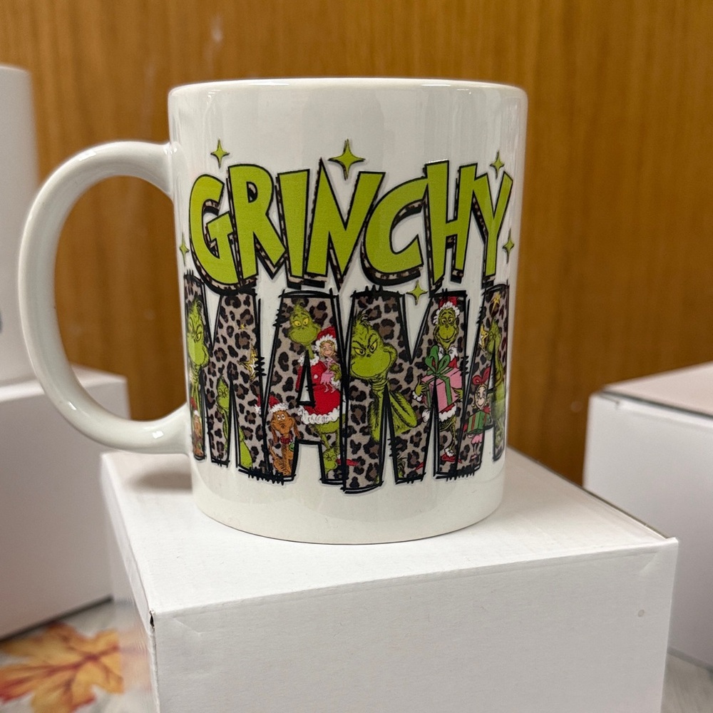 Grinchy Mania White Mug